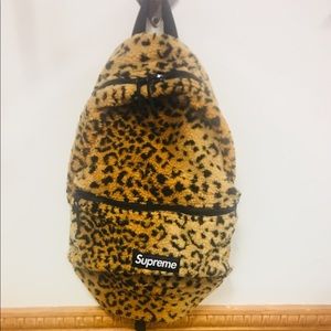 Supreme Leopard print backpack